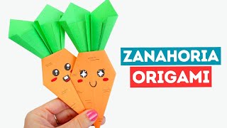 🥕 Cómo hacer una zanahoria de papel fácil para Pascua [upl. by Ennagem]