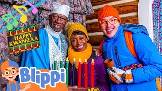 Blippi and Meekahs Kwanzaa Song  Classic Holiday Nursery Rhymes for the Family [upl. by Ettenuj]