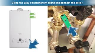 How to top up your boiler pressure using the Easy Fill permanent filling link [upl. by Enelyam]