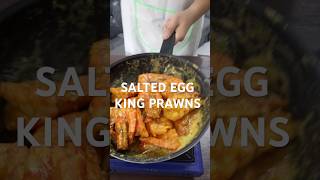 salted egg king prawns cooking prawns seafoodrecipes [upl. by Shanney]