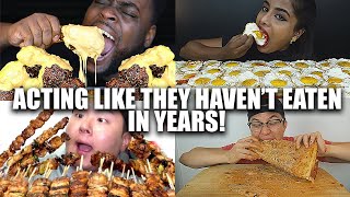 Mukbangers acting like THEY HAVENT EATEN IN YEARS [upl. by Ladd]