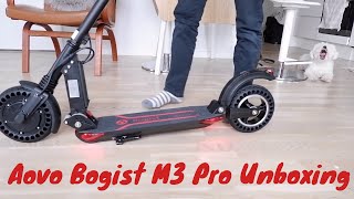 Aovo Bogist M3 Pro Electric Scooter Unboxing [upl. by Ennairac258]