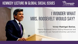 2024 Kennedy Lecture in Global Social Issues Featuring Victor Madrigal Borloz [upl. by Yeltnerb509]