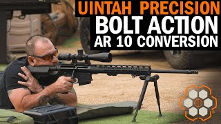 Review The Bolt Action Uintah Precision AR10 with Navy SEAL quotCochquot [upl. by Hplodnar600]