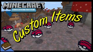 How to Create Custom Items  MINECRAFT EDUCATION [upl. by Santoro]