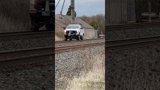 UP HiRailer in Shedd Oregon unionpacificrailroad unionpacificrailway [upl. by Coletta]