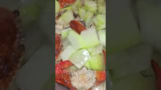 crablet with papayas  coconut milk yummy asmr mukbang foodlover shortvideo [upl. by Eatnad]