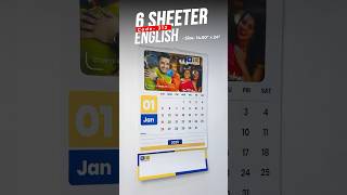 6 Sheeter Wall Calendar 2025  English  Code 312 [upl. by Oyam441]