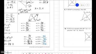 Unit 7 Rhombi and Squares [upl. by Malo685]