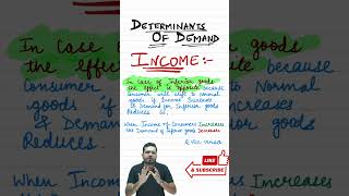 INCOME EFFECT I DETERMINANTS OF DEMAND  CLASS 11 MICRO  THEORY OF DEMAND I SANYAM BHAYANA [upl. by Refotsirc221]