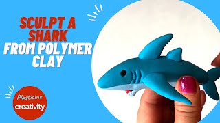 Making a shark with polymer Clay [upl. by Solley]