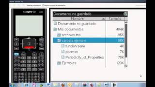 Tutorial de TI Nspire™ CX CAS Parte 6 Pasar Aplicaciones y Contenidos a la Calculadora [upl. by Ticon42]