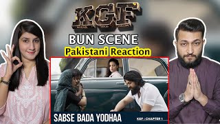 KGF Bun Scene  Sabse Bada Yodhaa  KGF Chapter 1  Yash  Indian Movies PAKISTAN REACTION [upl. by Grover488]