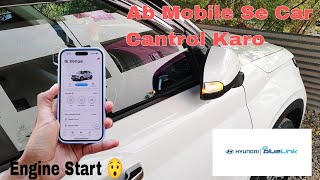 Bluelink All Features Explain In Detail  Control You Car Using Mobile [upl. by Colwen]