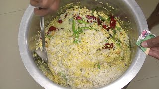 Andhra Style Pulagam Recipe  Moong Dal Rice  Street Food [upl. by Anitsuj]