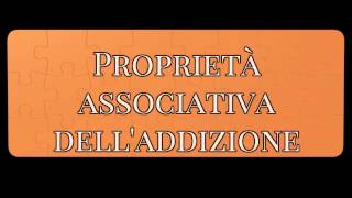 La proprietà associativa  addizione [upl. by Anura]