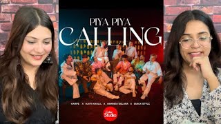 Indian Reaction on Piya Piya Calling  S15  Karpe  Kaifi Khalil  Amanda Delara  Quickstyle [upl. by Delogu]