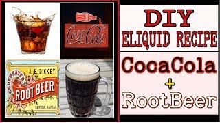 2 DIY Eliquid Recipes – Coca Cola amp RootBeer Soft Drinks Ejuice DIY 70VG 30PG AllDayVapes [upl. by Beberg327]