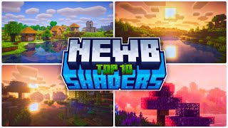 Top 10  New Newb Shaders For Minecraft Pe 12130  Shaders For Mcpe 121  for Low amp Device [upl. by Adnohr704]