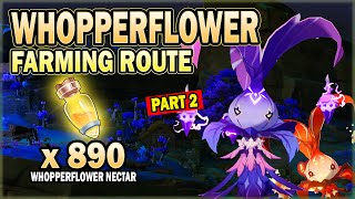 All Whopperflower Locations  Efficient Farming Route  Part 2 Inazuma and Sumeru Genshin Impact [upl. by Ettevi631]