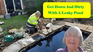 Get Down amp Dirty as we fix a leaky pond gardening fishpondgarden [upl. by Gil243]