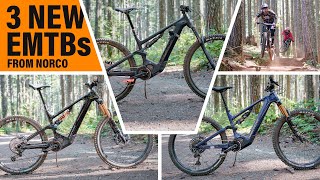 New 2022 Norco VLT eMTB Line We ride the new Norco Range VLT Sight VLT and Fluid VLT eBikes [upl. by Athalee]