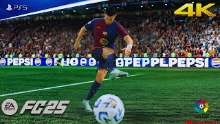 EA SPORTS FC 25  BARCELONA VS SEVILLA FT YAMAL DANI OLMO GAVI  LA LIGA 2425 FULL MATCH  4K [upl. by Mairhpe]