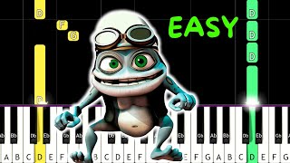 Crazy Frog  Easy Piano Tutorial  Beginner Piano Tutorial  Axel F Song [upl. by Anilak606]