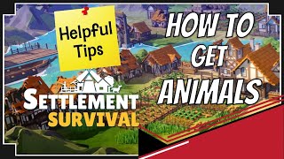 Settlement Survival🙉How to get animals🙉 [upl. by Colan416]