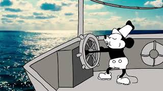 Just Steamboat Willie Mickey Enjoying a Calm Boat Ride [upl. by Bodwell]