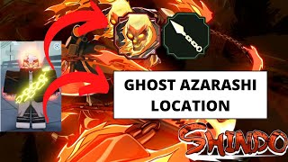 Ghost Azarashi Location  Azarashi Kunai  Shindo Life  Roblox  NEW [upl. by Reggis]