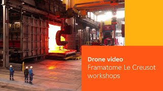 Drone video of Framatome Le Creusot workshops [upl. by Ander]