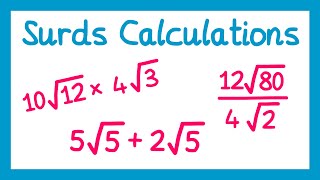 Calculating With Surds  GCSE Higher Maths [upl. by Aznerol]