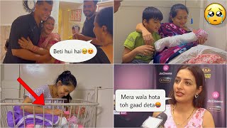 BETI AANE KI KHUSHI😭family reaction  MAMA BAN GAYA😍 Vadapav girl ka zada ho gaya biggboss [upl. by Esihcoc]