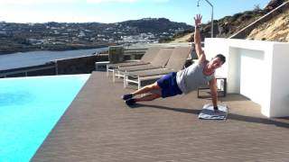 Greece Day 2 Vacation Workouts with Chris TyeWalker [upl. by Acirrehs]