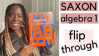 Saxon Algebra 1 Flip Through saxon math review homeschool curriculum [upl. by Ahsienar720]