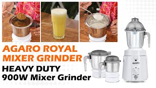 Heavy Duty Mixer Grinder  तगड़ा मिक्सर ग्राइंडर  AGARO Royal Mixer Grinder [upl. by Sass809]