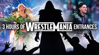 3 HOURS of WrestleMania entrances [upl. by Addis]