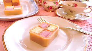 Battenberg cake easy recipe [upl. by Enomahs]