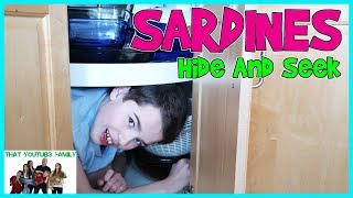 SARDiNES Hide and Seek In OUR Home NEW  That YouTub3 Family Family Channel [upl. by Noiro231]