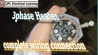 3 phase immersion Heater wiring connection [upl. by Arod334]