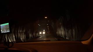 Múlagöng 1Lane Tunnel in North Iceland 08262016 [upl. by Ellenar]