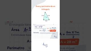 Perímetro y área de un triangulo [upl. by Atteloj]