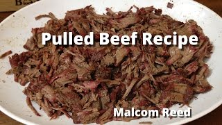 Pulled Beef Sandwich  Smoked Chuck Roast Recipe with Malcom Reed HowToBBQRight [upl. by Adnac715]