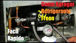 Como Cargar Gas A Un Refrigerador Simple [upl. by Macguiness]