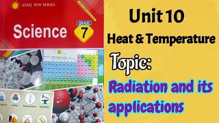 AFAQ sun series Science Class 7 Unit 10  Heat amp Temperature  Radiationa nd its applications [upl. by Wilhelmine484]