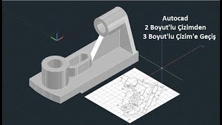 AutoCAD 3D Modelleme YENİ BAŞLAYANLAR İÇİN3d practice drawing tutorial [upl. by Theurich653]