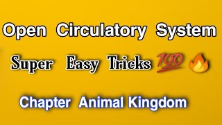 Open Circulatory System Tricks  Animal Kingdom  Biology TricksMnemonics [upl. by Ahsienroc101]