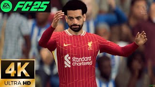 FC25 4K  Liverpool vs Brighton FC  FtMSalahJoão Pedro  Premier League 2425 4K 60 [upl. by Arv430]