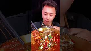 MUKBANG Food Enoki Mushroom Chilli SpicyWith Fish Flavor Delicious [upl. by Beka]